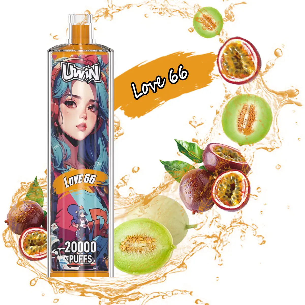 Uwin SHISHA HOOKAH Crystal 20000 Puffs｜Love 66｜5% - Buysnuseveryday