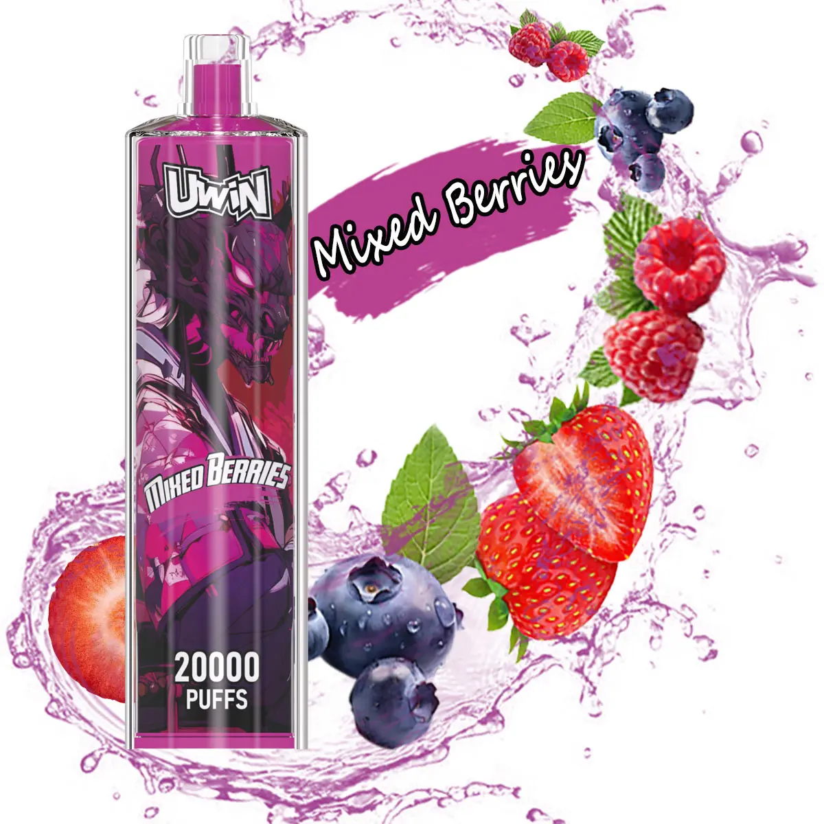 Uwin SHISHA HOOKAH Crystal 20000 Puffs｜Mixed Berries｜5% - Buysnuseveryday