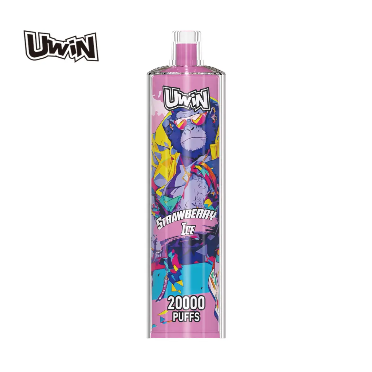 Uwin SHISHA HOOKAH Crystal 20000 Puffs｜Strawberry Ice｜5% - Buysnuseveryday