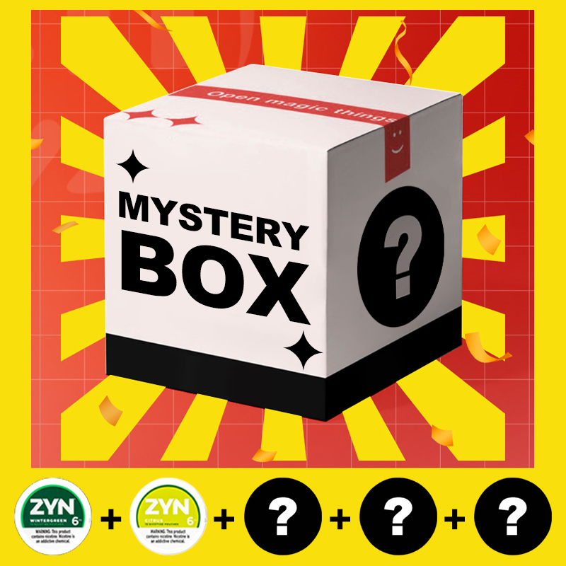 Mystery Box – 5 Cans (2 ZYN Guaranteed + 3 Mixed-Brand Mystery Flavors) - Buysnuseveryday