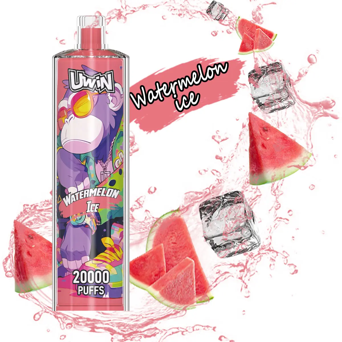 Uwin SHISHA HOOKAH Crystal 20000 Puffs｜Watermelon Ice｜5% - Buysnuseveryday